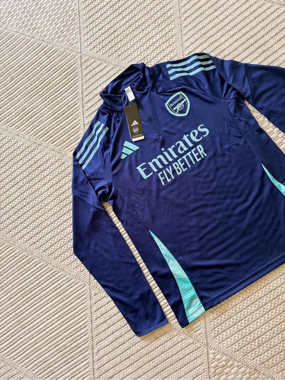 adidas Arsenal Navy and Teal Training Top & Pants Set
